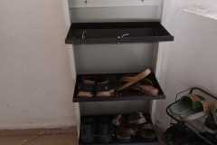 Wall Mounted Metal Shoe Rack for Home Entrance Space Saving Shoe Storage