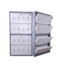 Wall mounted shoe rack 4x30 inch metal shoe rack for home with grey frame and white door