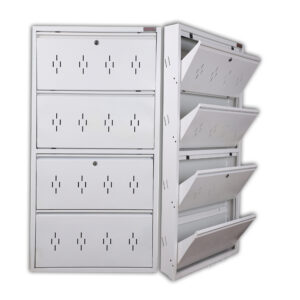 Wall mounted shoe rack 4x30 inch all white metal shoe rack for home