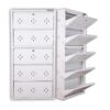 Wall Mounted Shoe Rack 3 Level | All White Metal Shoe Rack for Home